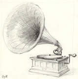 78-grammofon tegning